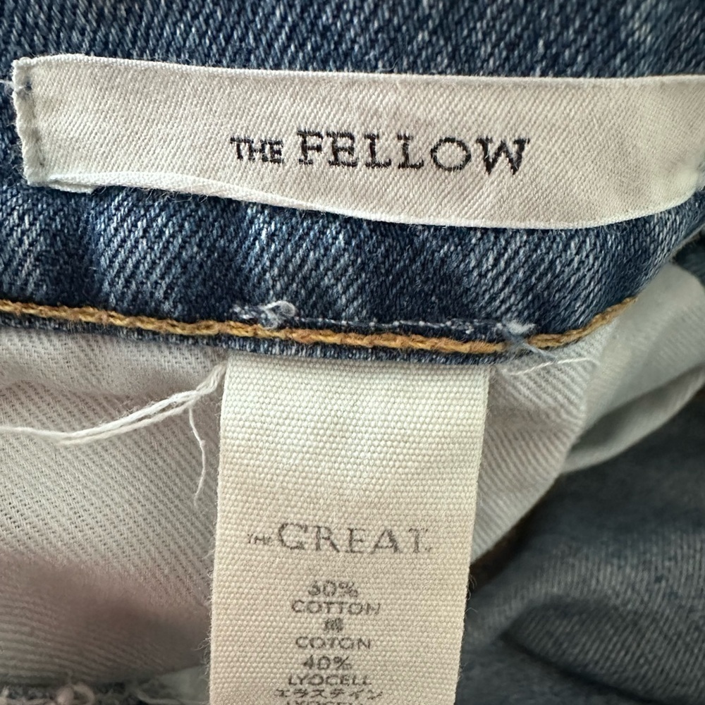 The Great The Fellow Floral Embroidered Denim Jeans - Picture 14 of 14
